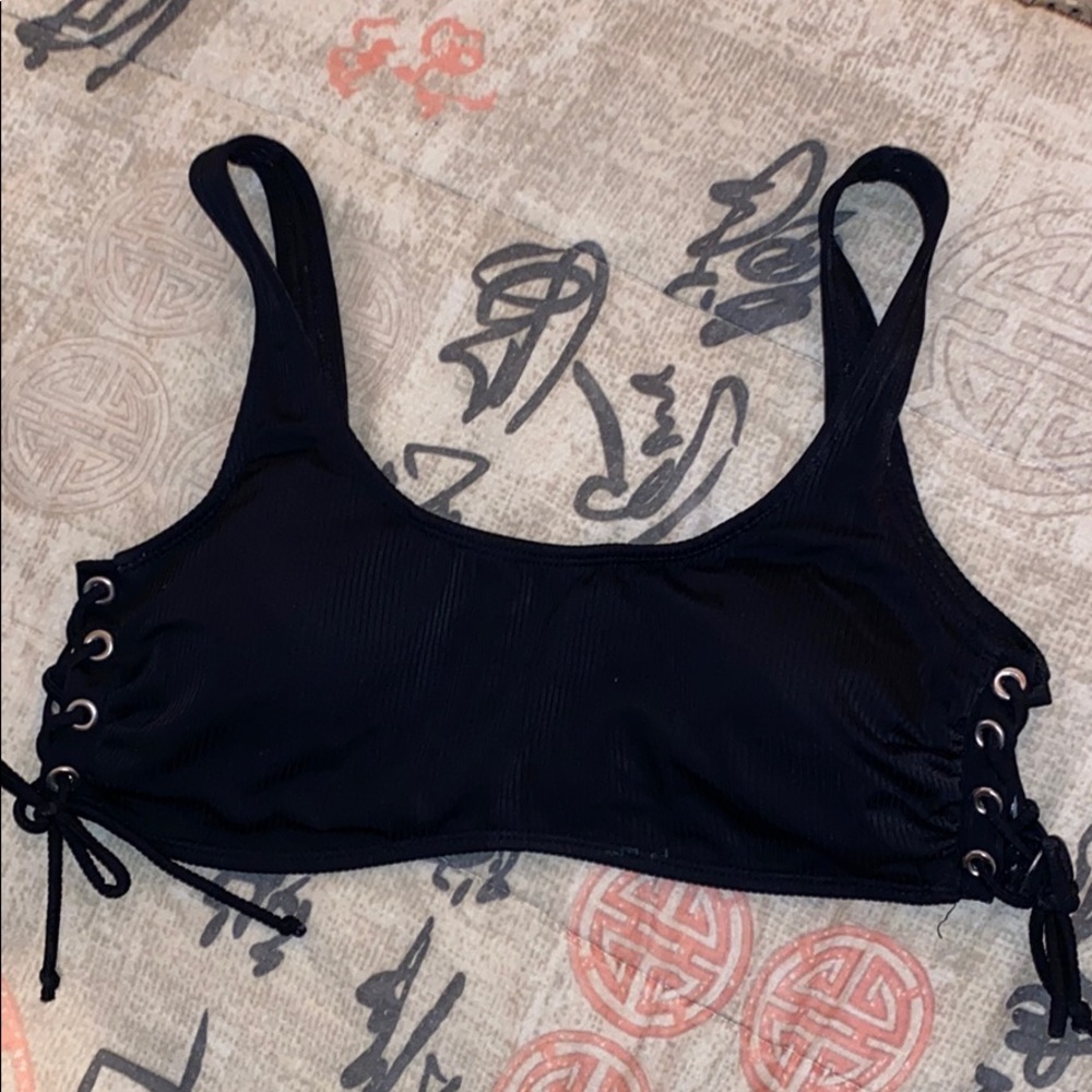 XL Black Bikini top and bottom set